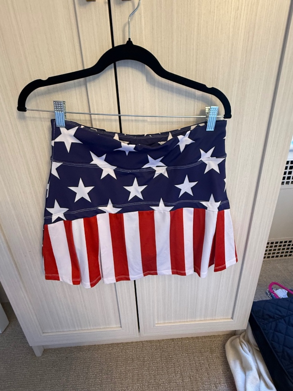 Patriotic tennis skirt